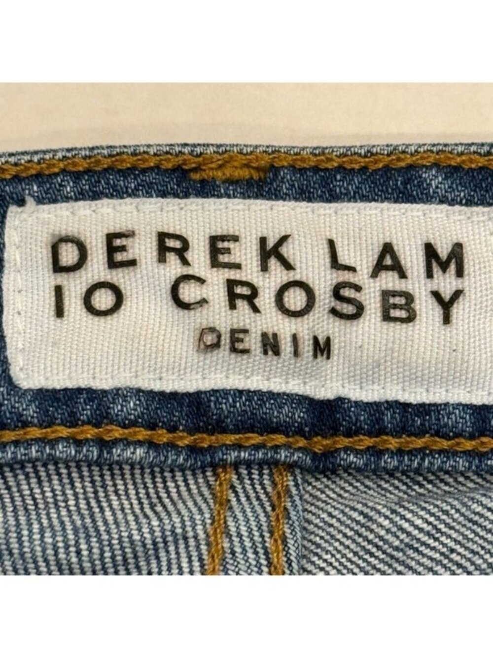 Derek Lam 10 Crosby Gia Mid-Rise Cropped Flare Jeans Blue Denim Size 28 Waist - Picture 8 of 14